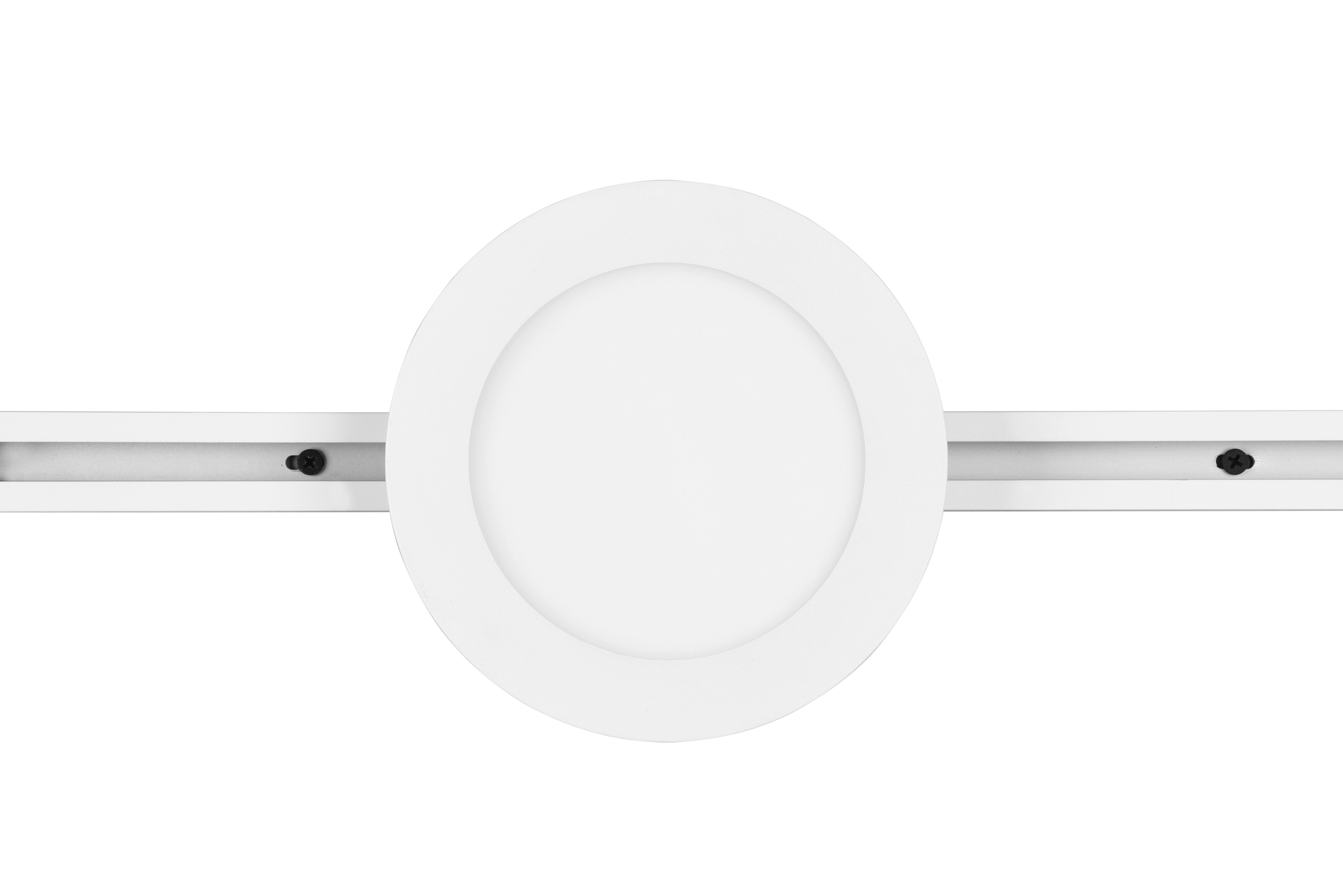 Deckenleuchte Duoline Camillus Ø 17 Cm, Für Schienensystem - Weiß, Basics, Kunststoff (17,0/2,9cm) - Trio Leuchten