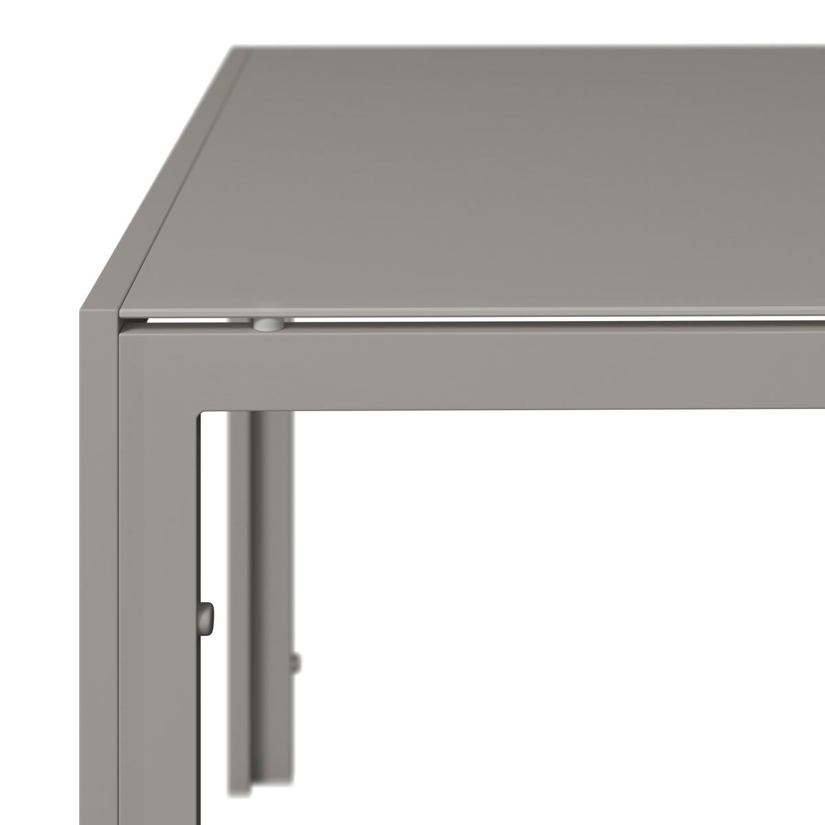 Gartenset Barcelona - Beige, MODERN, Glas/Textil - Beldano