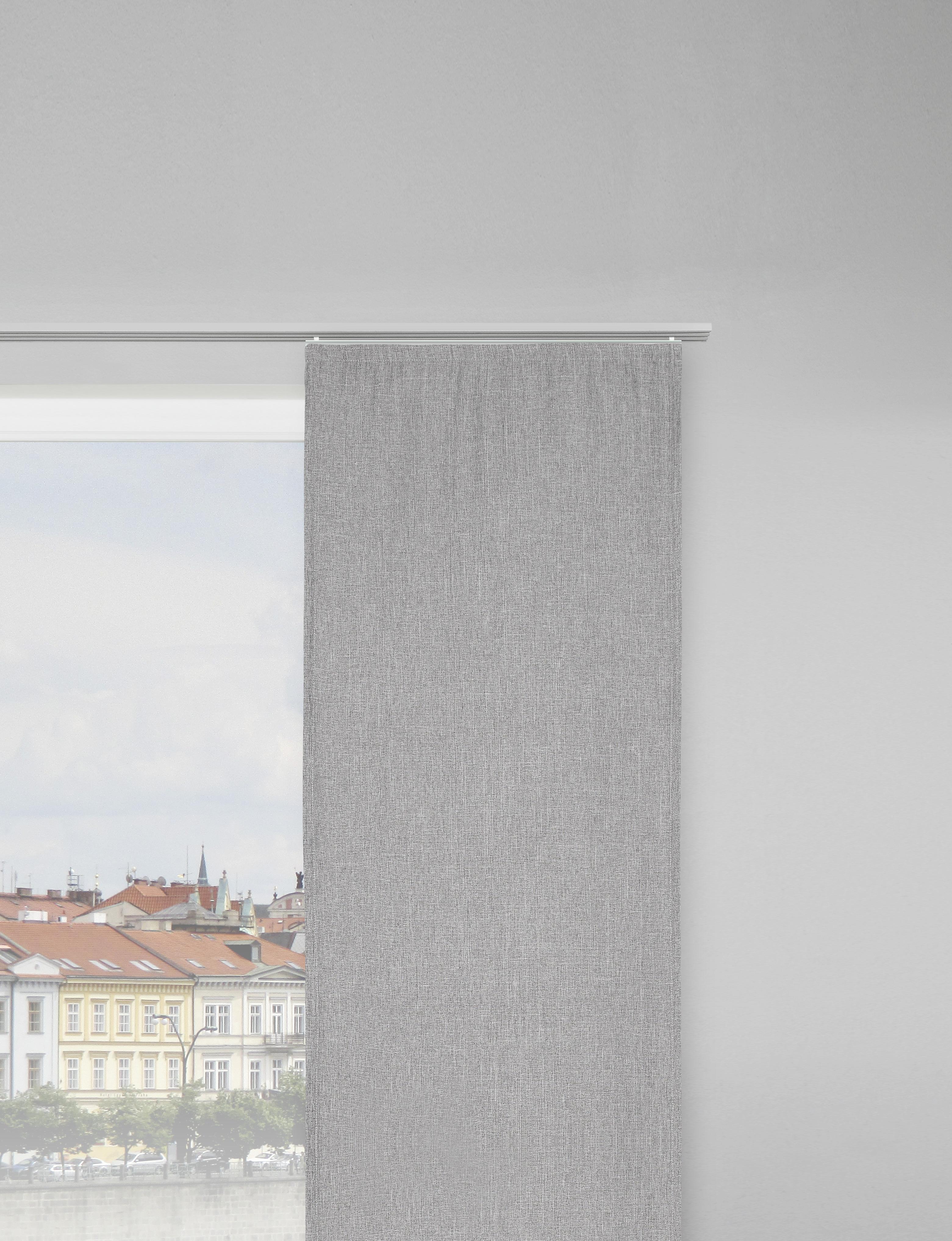 PANELOVÝ ZÁVES LEON - sivá, Konventionell, textil (60/245cm) - Modern Living