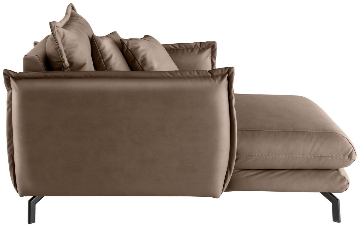 XXL-Sessel Lava Braun B: 111cm - Schwarz/Braun, MODERN, Textil (111/101/167cm) - Livetastic