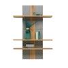 Wandregal Auris B: 100 cm Eiche Dekor 3 Fächer - Grau, MODERN, Holzwerkstoff (100/143/25cm) - Luca Bessoni
