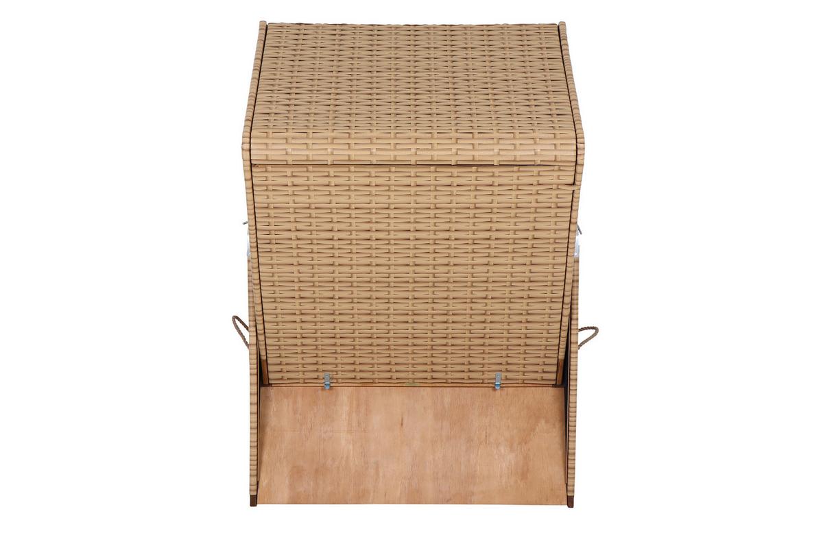Strandkorb Ostsee L88696 2-Sitzer, Blau - Blau, KONVENTIONELL, Holz/Kunststoff (120/80/165cm) - Siena Garden