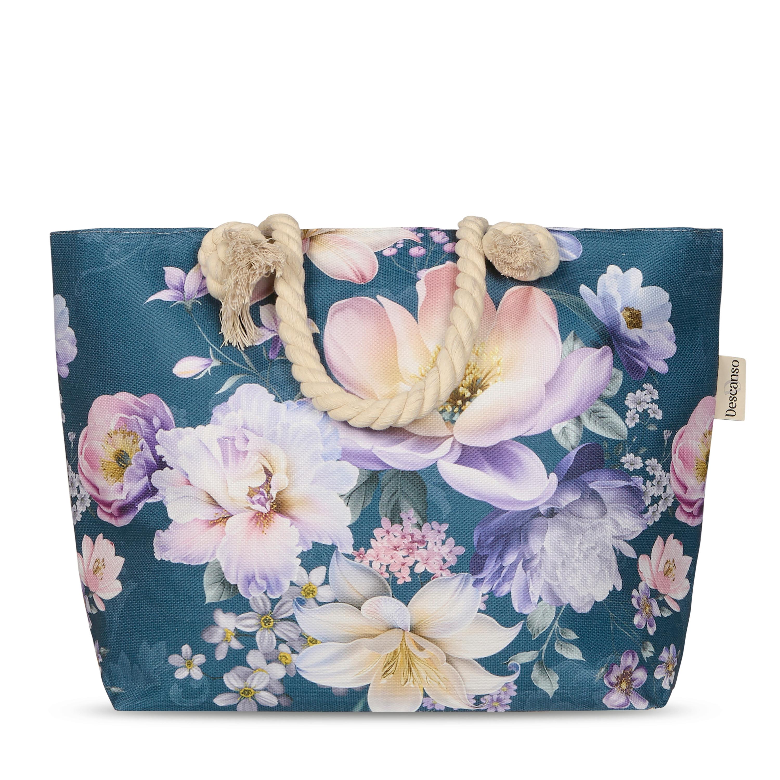 STRANDTASCHE MIRERY - Petrol, Basics, Textil (60/43cm)
