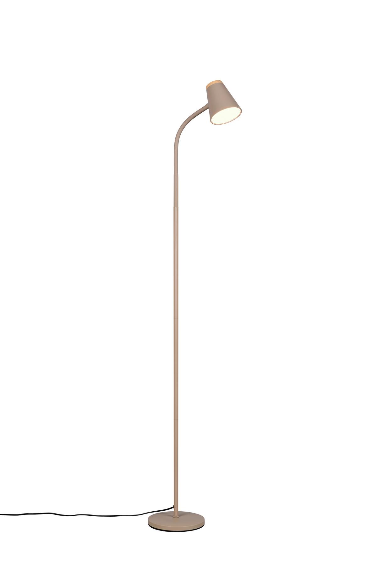 Led-stehleuchte Pongo Grün Beige B: 19,5 Cm - Beige/Grün, Basics, Kunststoff/Metall (145/19.5/37cm)