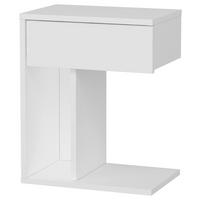 Nachtkästchen Weiß H: 55 Cm, Tyche - Weiß, Design, Holzwerkstoff (44,4/55/29,4cm) - MID.YOU