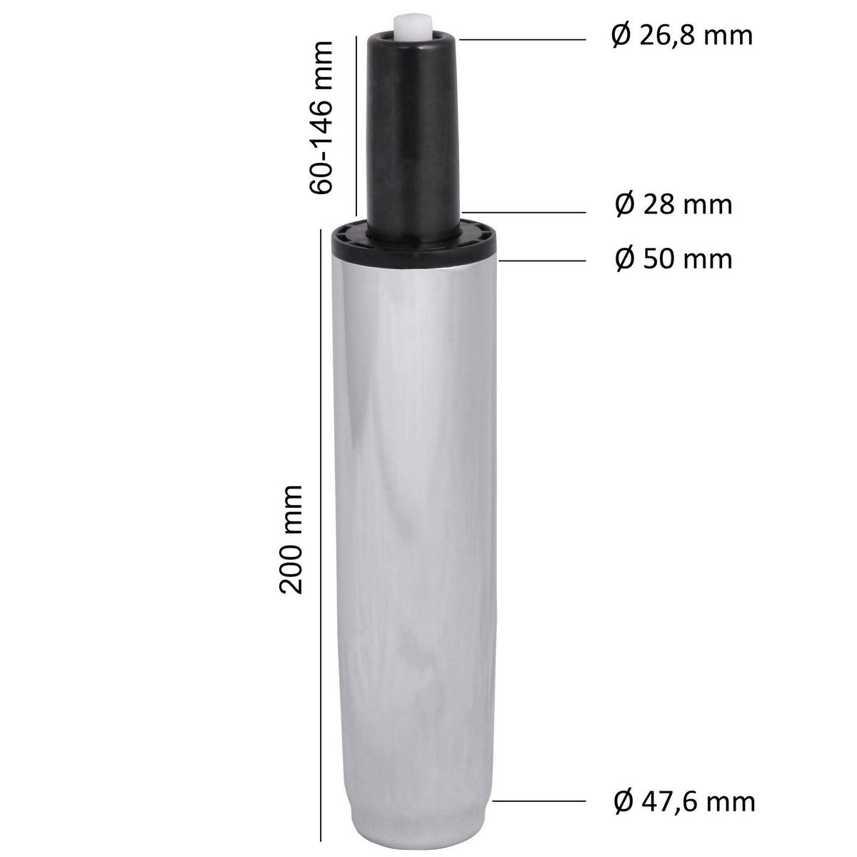 Zubehör für Bürohocker Silberfarben B: 5cm - Silberfarben, Design, Metall (5/35/5cm) - Livetastic