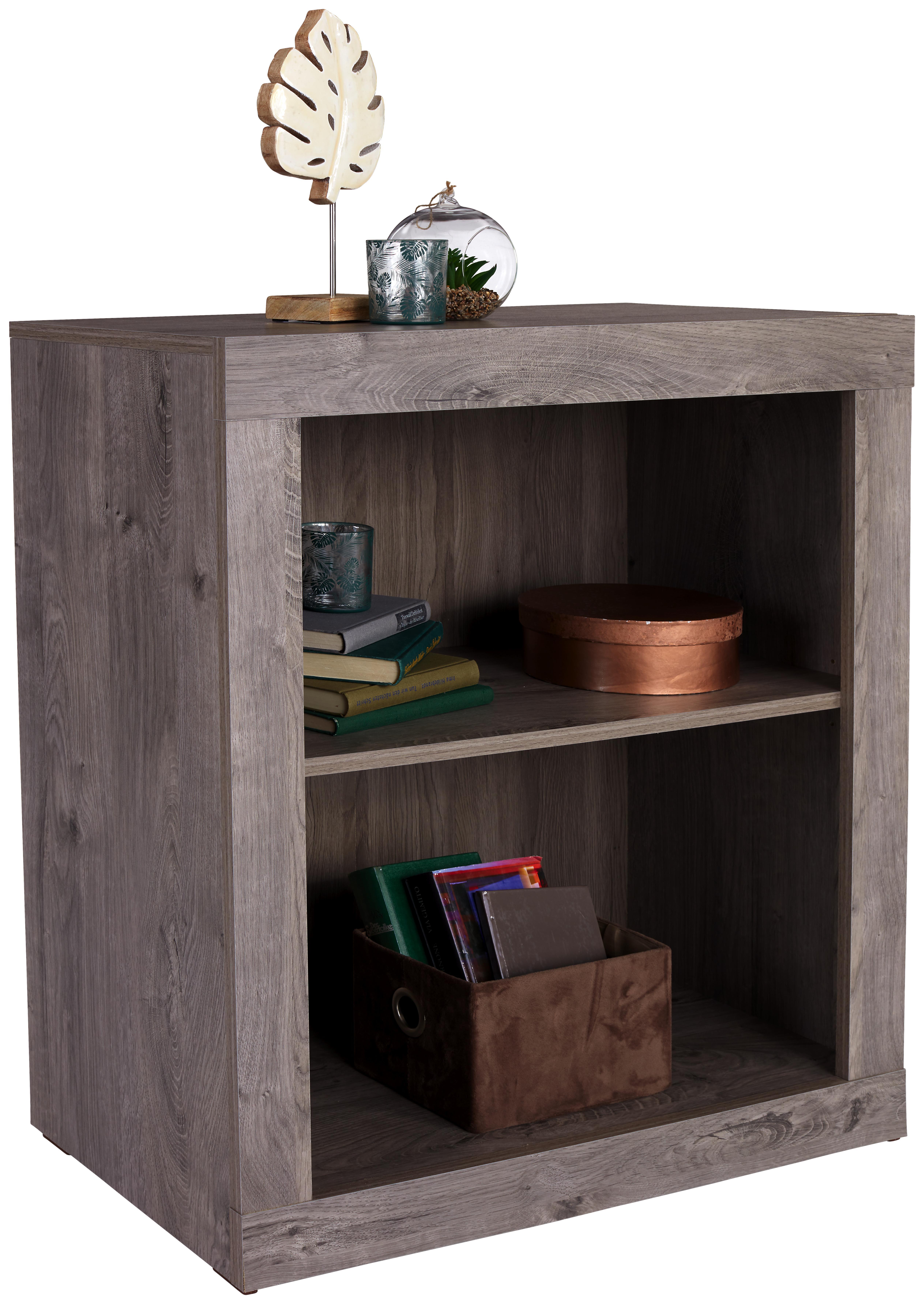 Aktenregal Living 06 - Eichefarben, MODERN, Holzwerkstoff (74/83/37cm)