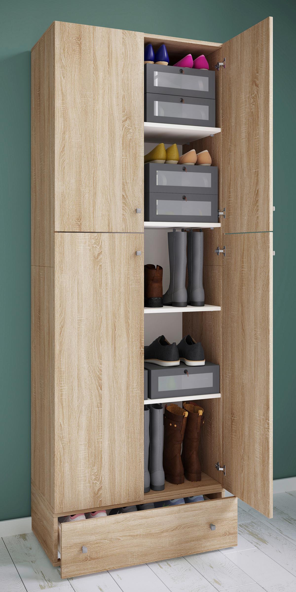Drehtürenschrank Mit Schubladen 70 cm Lona - Sonoma Eiche, MODERN, Holzwerkstoff (70/200/39cm) - MID.YOU