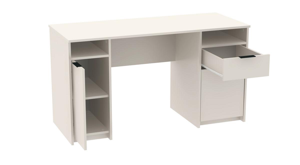 Schreibtisch Urbano Kaschmir B: 138 cm - Kaschmir, MODERN, Holzwerkstoff (138/76/57cm)