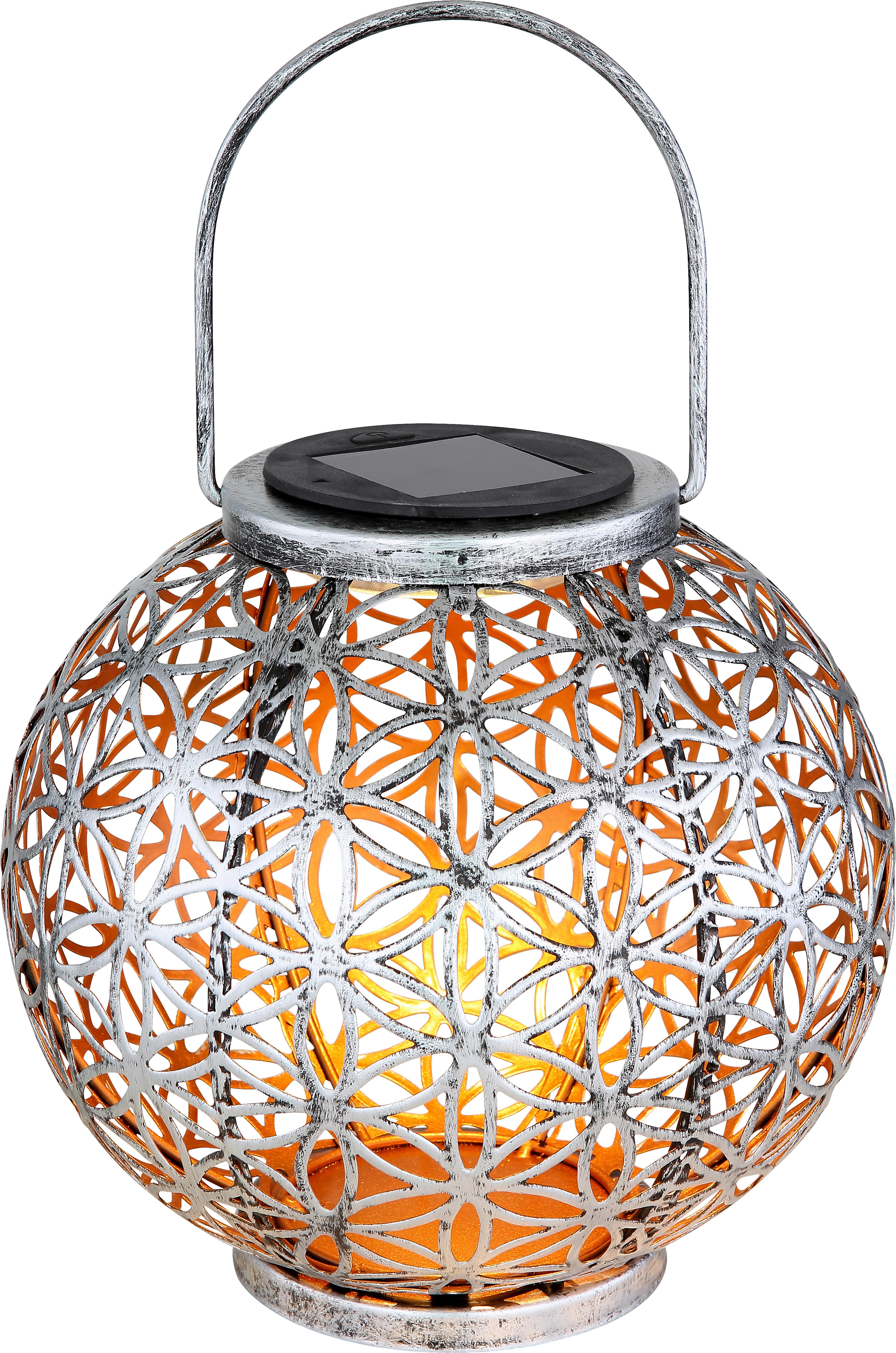 Szolárlámpa Sanya - ezüstszínű, Modern, fém (20/29cm) - Homezone