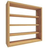 Wandregal Osado Buchefarben Dekor - Buchefarben, Design, Holzwerkstoff (40/40/10cm) - MID.YOU