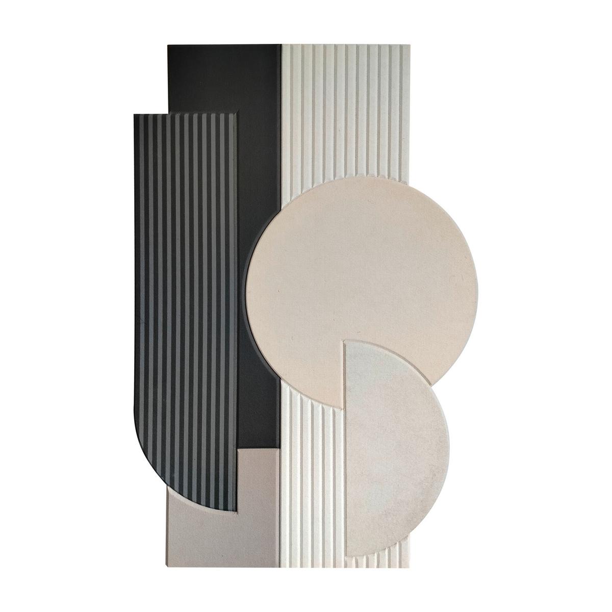 Akustický panel MILLA - černá/hnědá, textil (60/90cm) - Mömax