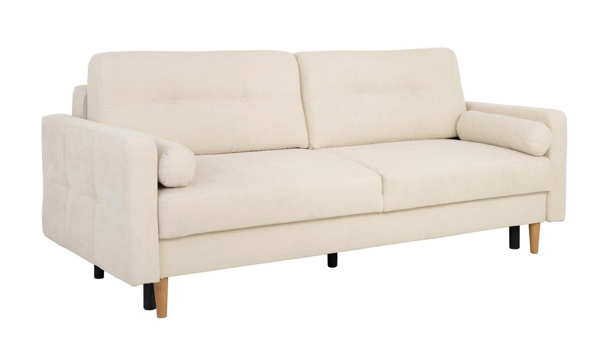 Schlafsofa Noret Beige B: 222cm - Beige/Buchefarben, Design, Textil (222/93/99cm) - MID.YOU