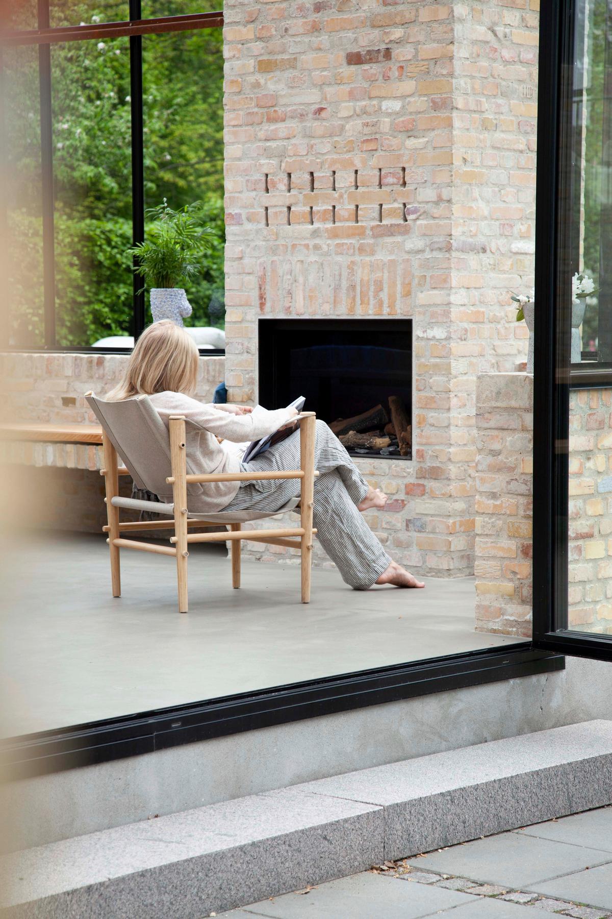 Loungesessel Safari Aus Bambus - Beige/Naturfarben, Design, Holz (59/79/61cm) - MID.YOU