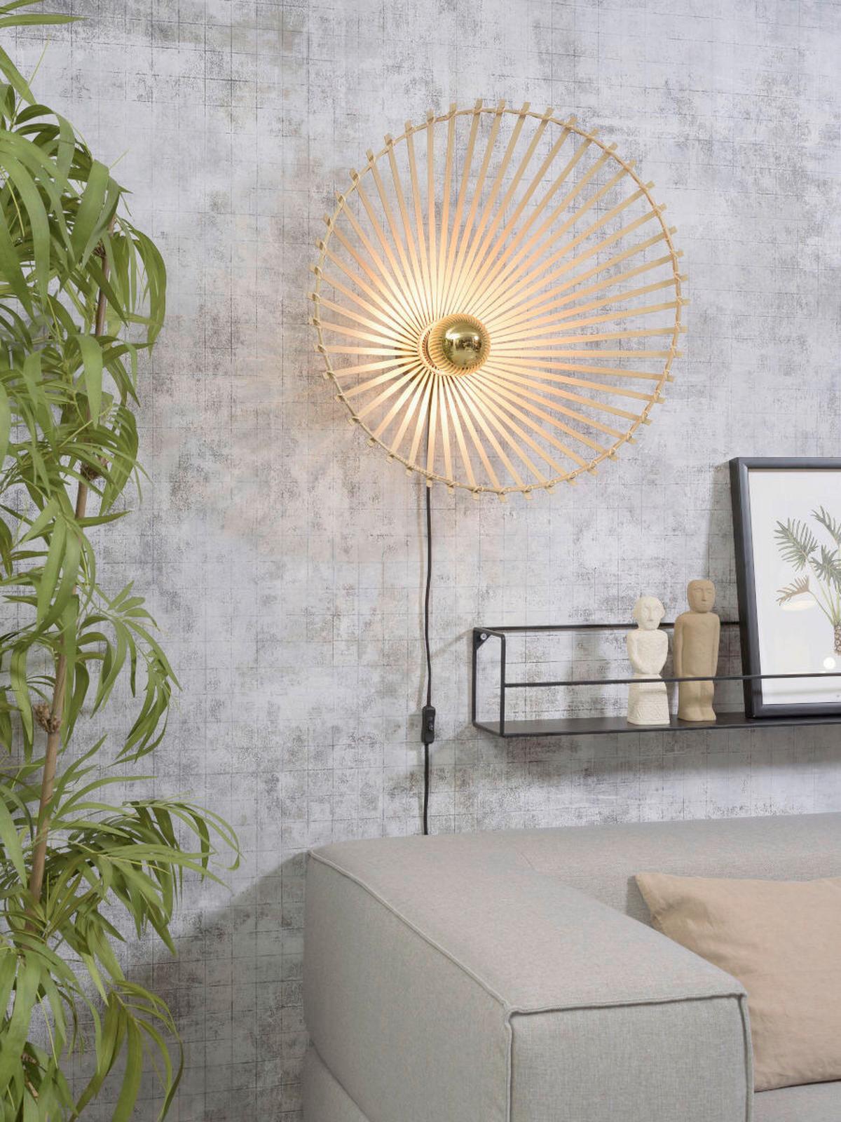 Wandleuchte Bromo/w60/n - Naturfarben, Trend (17/60cm) - Good & Mojo