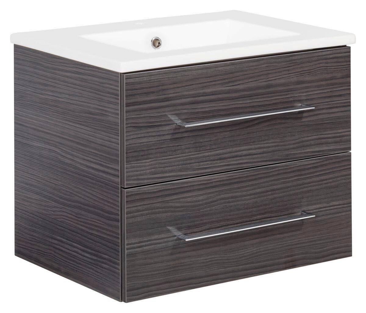 Badezimmer B.Perfekt Eichefarben 3-Teilig - Eichefarben/Weiß, Basics, Keramik/Holzwerkstoff (62,2/123,7/48cm) - MID.YOU