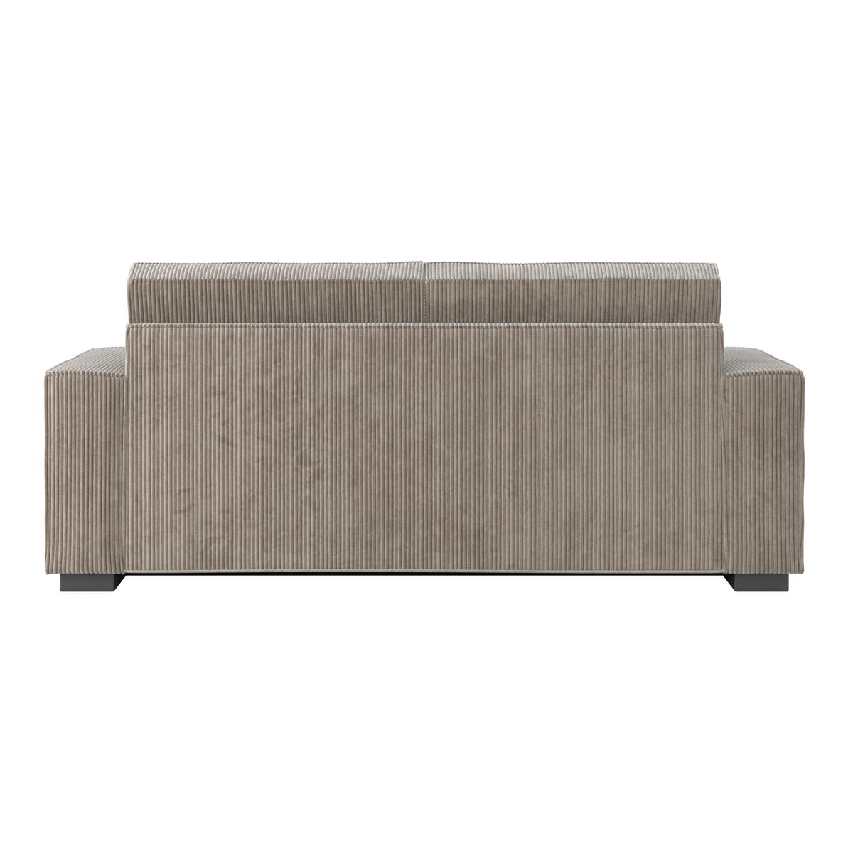 Třímístná pohovka LIAM, béžová - černá/béžová, Moderní, dřevo/textil (210/84/90cm) - Bessagi Home