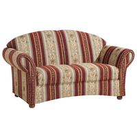 2-Sitzer-Sofa Corona Rot/Beige, Streifen B: 151 cm - Beige/Rot, Design, Textil (151/85/81cm) - Max Winzer