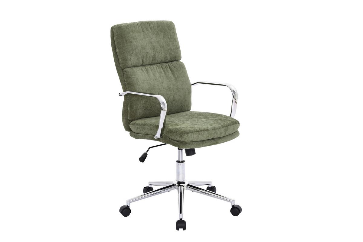 Drehstuhl Verona Grün B: 56 cm - Chromfarben/Grün, MODERN, Holz/Kunststoff (56/100-110/65,5cm) - Livetastic
