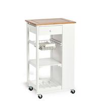 Allzweckwagen Weiß B: 50 cm - Weiß, Basics, Holz (50/37/86,5cm) - Zeller Present