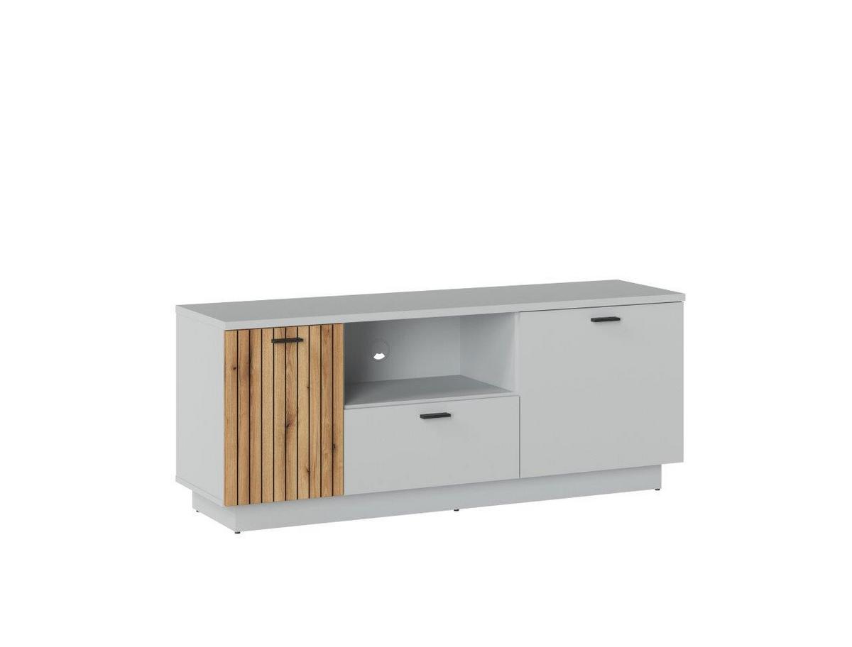 Tv-elem Alverno - tölgyfa színű/kőris, Modern, faalapú anyag (145/59/40cm)