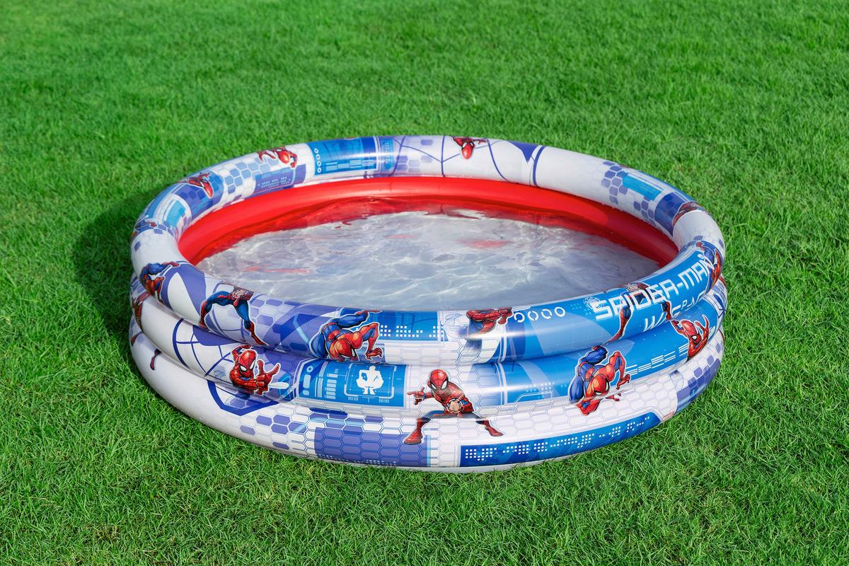 Planschbecken Spider-Man Ø 122 cm,Wasserkapazität 200L - Blau, Basics, Kunststoff (122/30cm) - Bestway