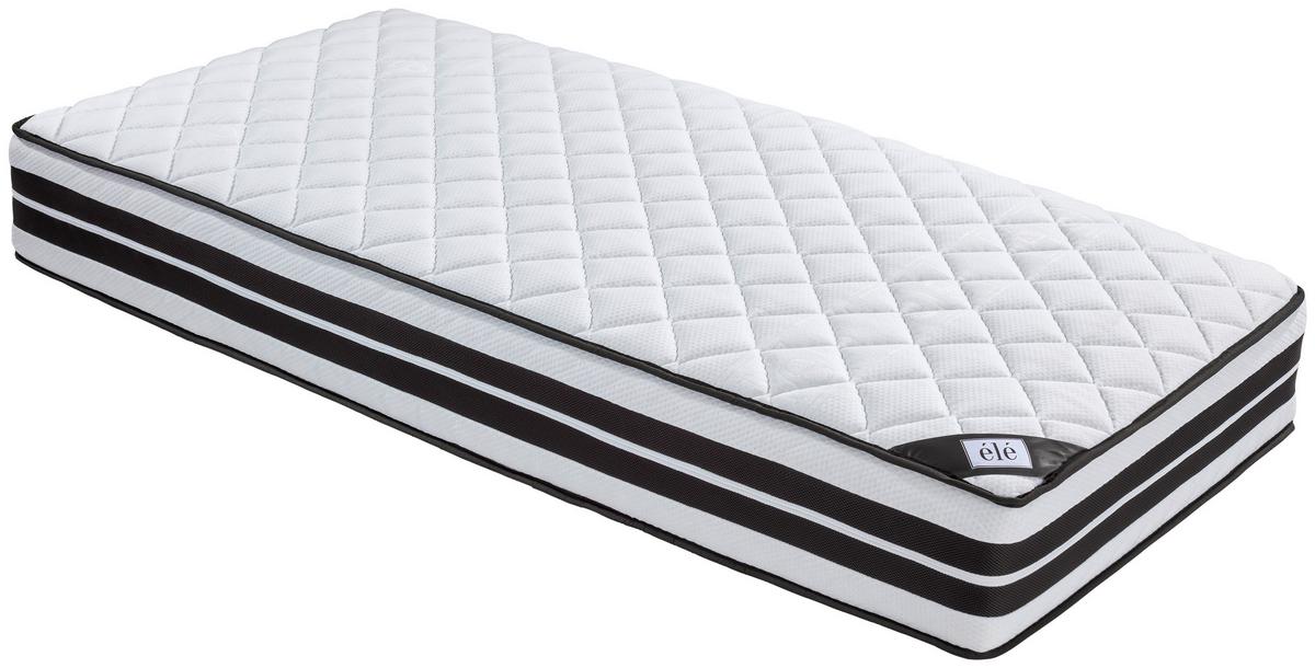 Taschenfederkernmatratze Cecile 180x200cm mittelfest - Weiß, Textil (180/200cm) - Ele
