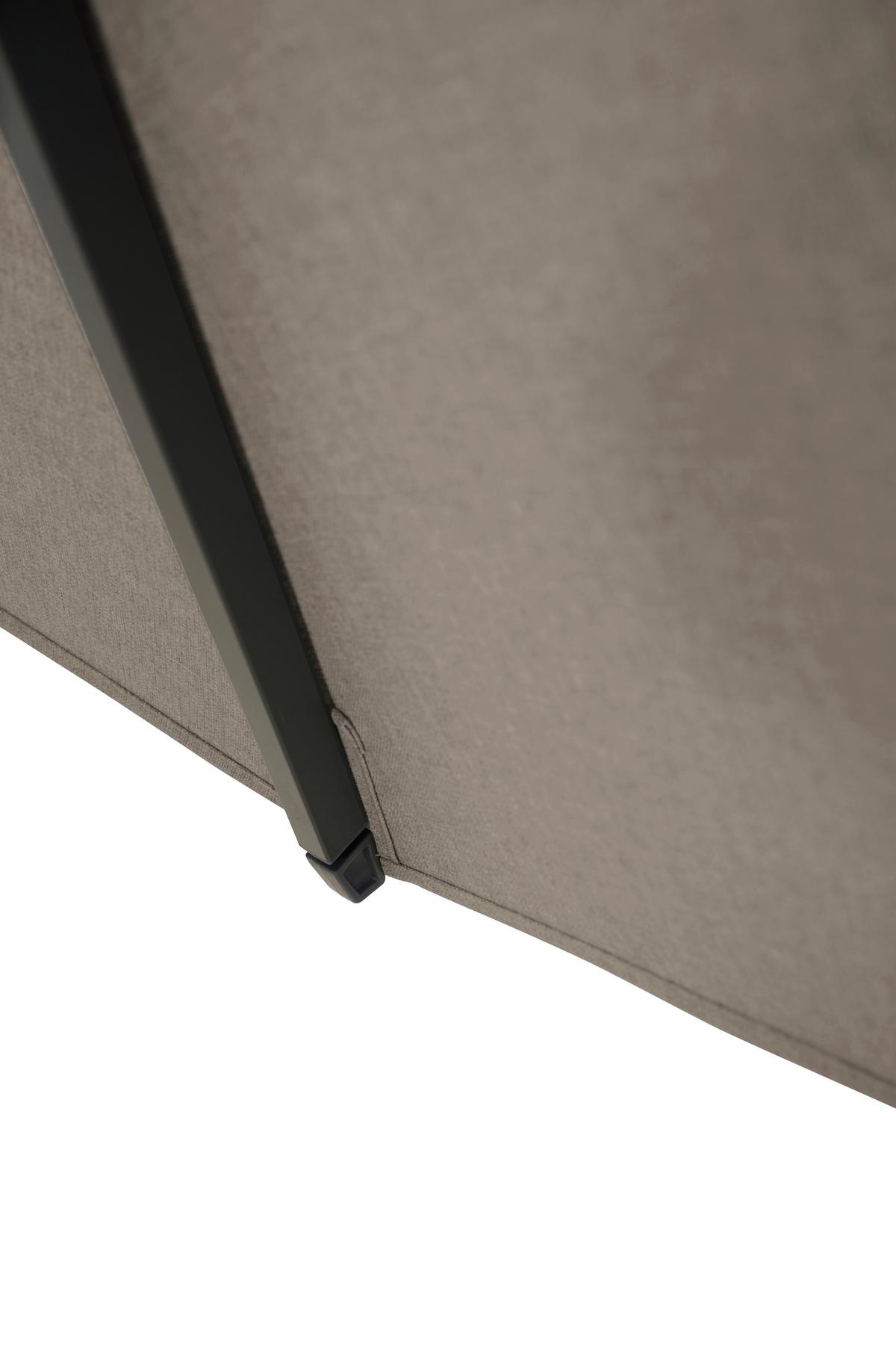 Sonnenschirm T60662 DM: 300h: 295cm Anthrazit - Taupe/Anthrazit, MODERN, Textil/Metall (300/300cm) - Siena Garden
