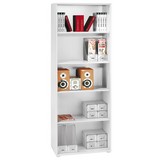 Regal Josef 6 - Weiß, MODERN, Holzwerkstoff (60/185,6/30cm)