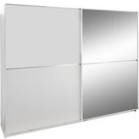 Tolóajtós Szekrény Baden 180/198 Cm - fehér, Design, faalapú anyag/Üveg (180/198/64cm) - MID.YOU