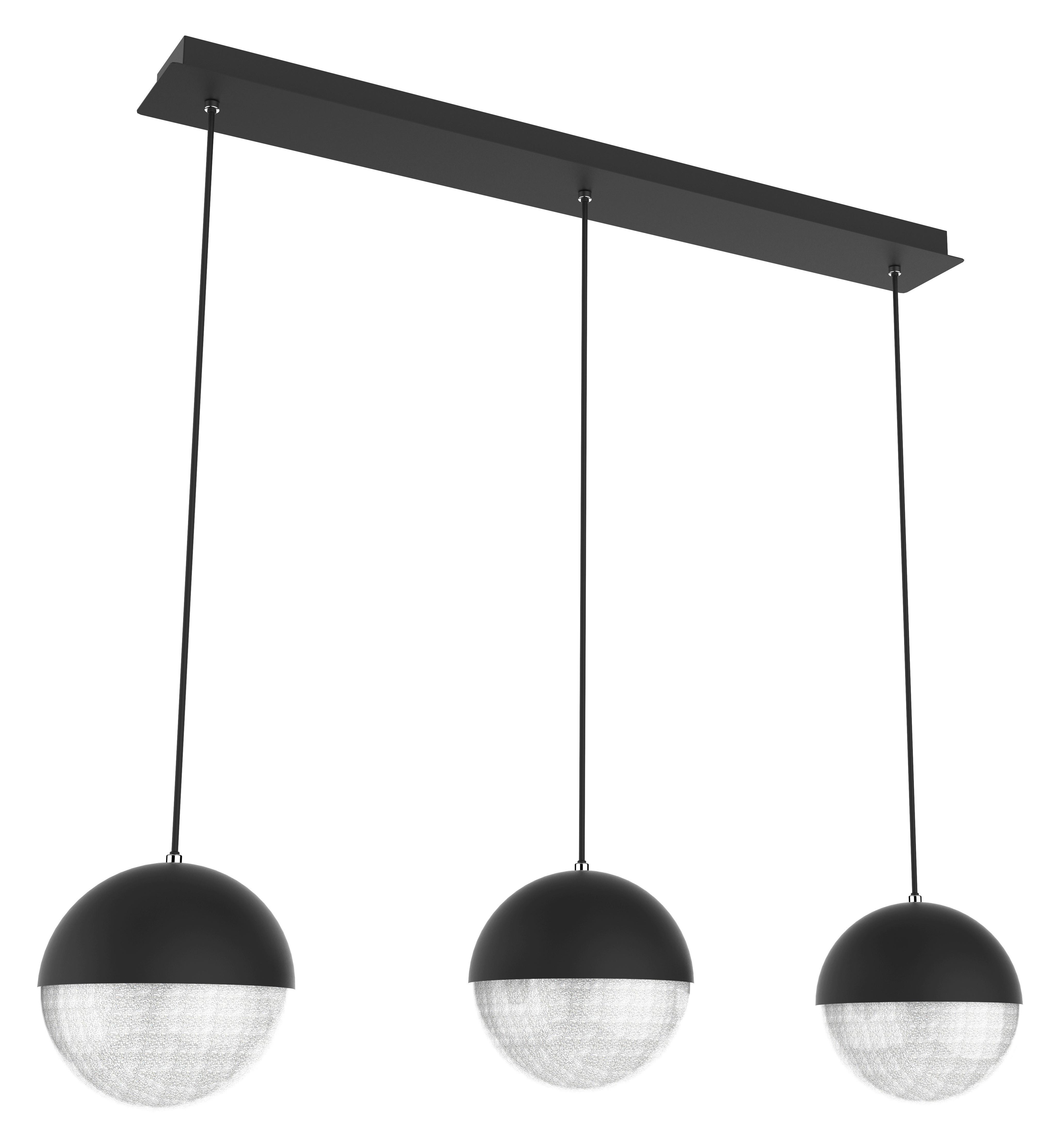 LED-Pendelleuchte Furni A0031-330 - Schwarz, KONVENTIONELL, Metall (71/15/120cm)