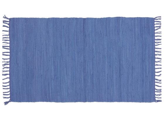 Handwebteppich Annika - Blau, KONVENTIONELL, Textil (70/120cm) - Ombra Handwebteppich Annika - Blau, KONVENTIONELL, Textil (70/120cm) - Ombra