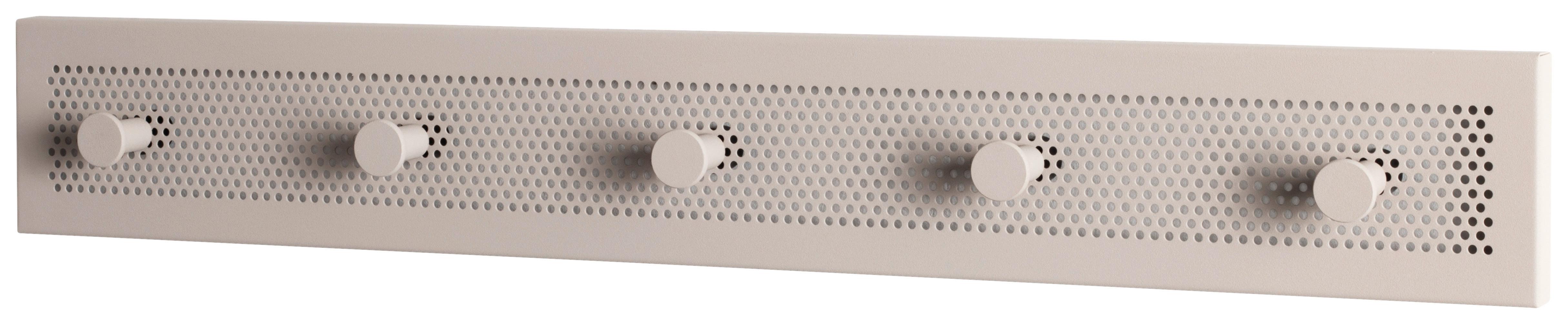 Hakenleiste Pedro 5 Kaschmir B: 57 cm - Kaschmir, Trend, Metall (57/8/4cm)