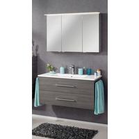 Badezimmer B.Perfekt Eichefarben 3-Teilig - Eichefarben/Weiß, Basics, Glas/Keramik (102cm) - MID.YOU