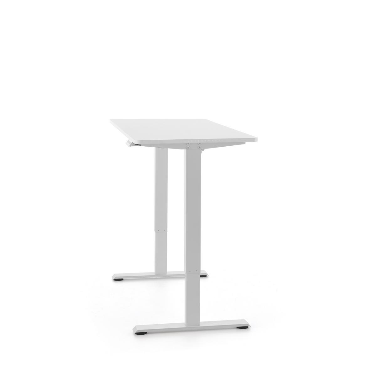 SCHREIBTISCH Worktime Weiß L: 120cm - Weiß, MODERN, Holz/Metall (120/60/72-118cm) - MID.YOU