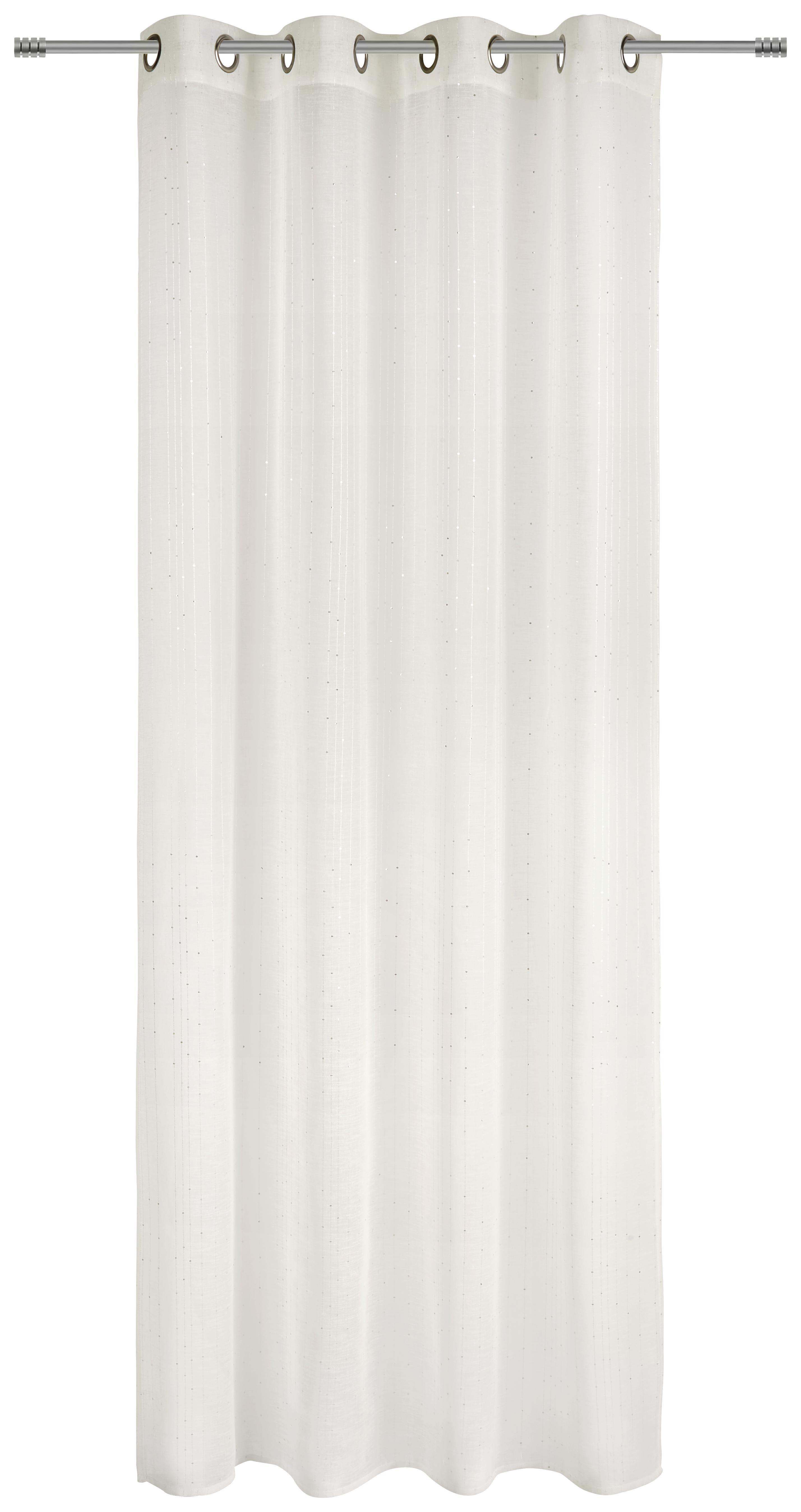 Készfüggöny Larissa - Szürke/Ezüst, modern, Textil (140/245cm) - Luca Bessoni