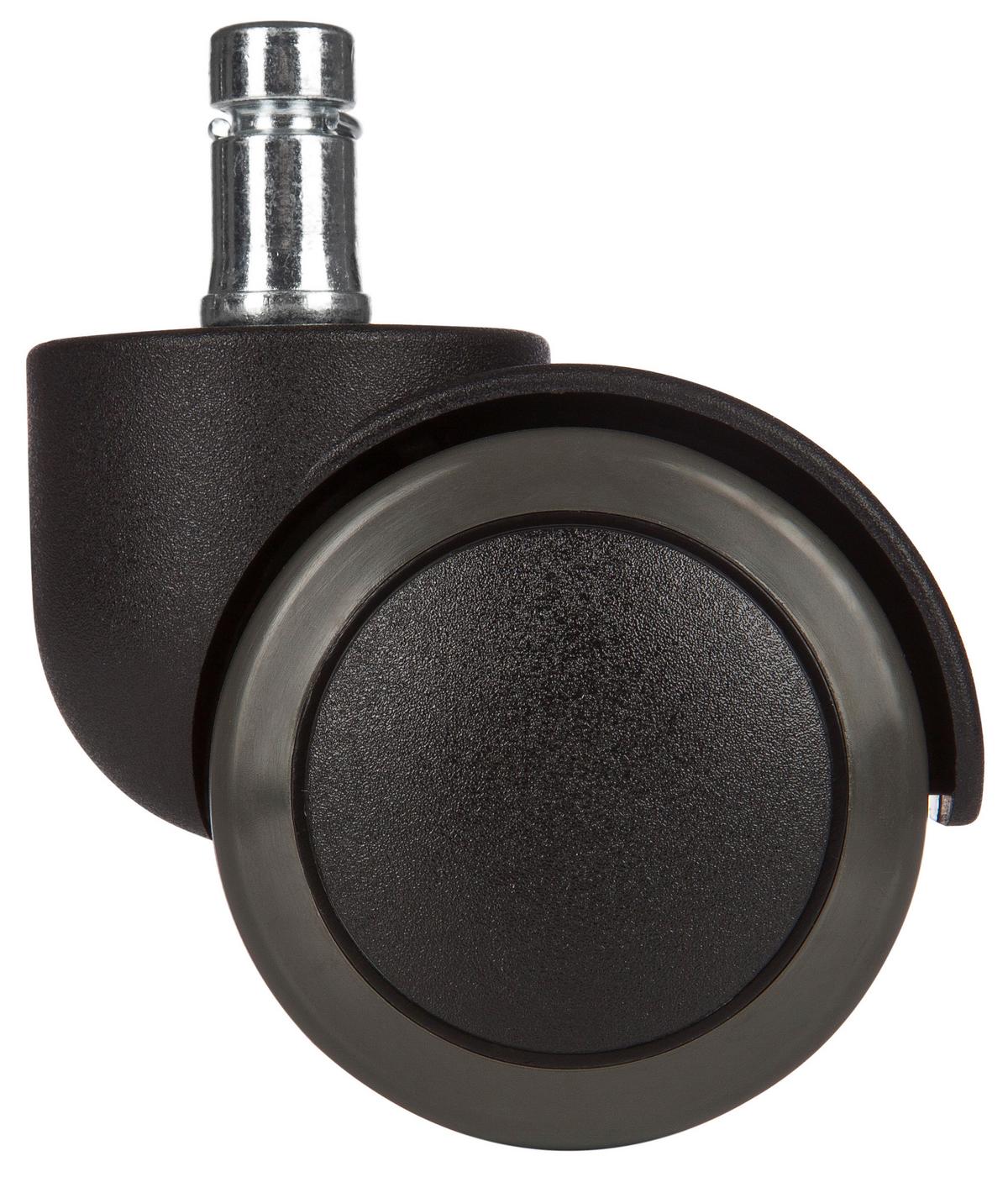 Bürostuhlrollen Rolo Schwarz Ø 5 Cm 5er-Set - Schwarz, Basics, Kunststoff/Metall (5,2/6/5cm) - MID.YOU