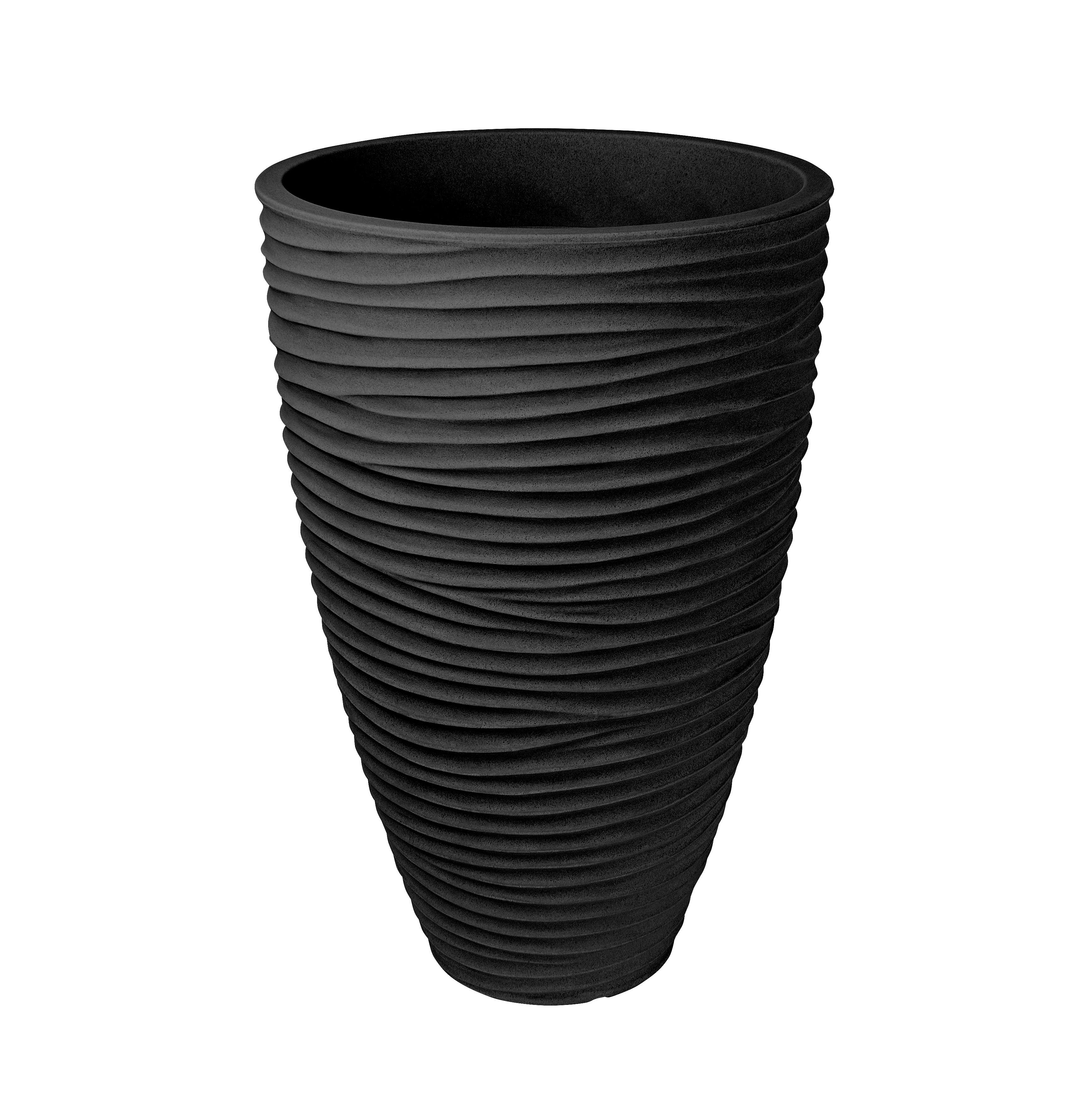 Pflanzentopf Sylt - Anthrazit, KONVENTIONELL, Kunststoff (40/60cm) - Luca Bessoni