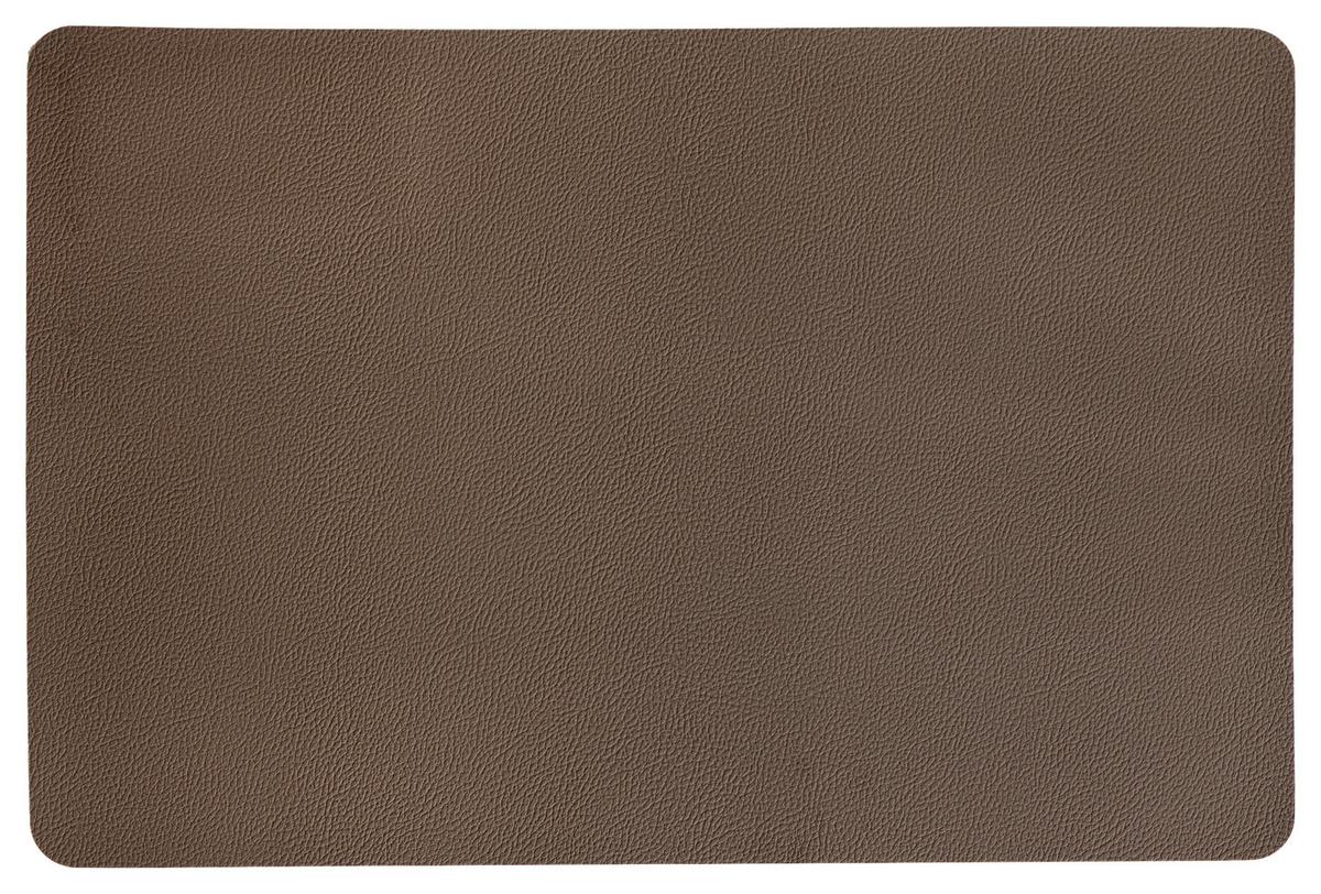 Tischset Regina Versch. Farben In Lederoptik, 30x45 cm - Hellbraun/Pink, KONVENTIONELL, Textil (30/45cm) - Ondega