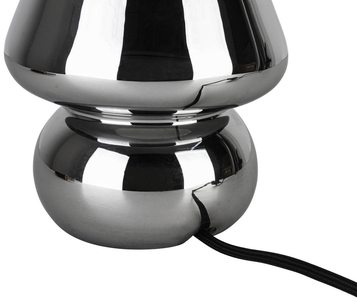 STOLNÍ LAMPA SCHÖNI - černá/barvy chromu, Moderní, plast/sklo (15/18cm) - Modern Living