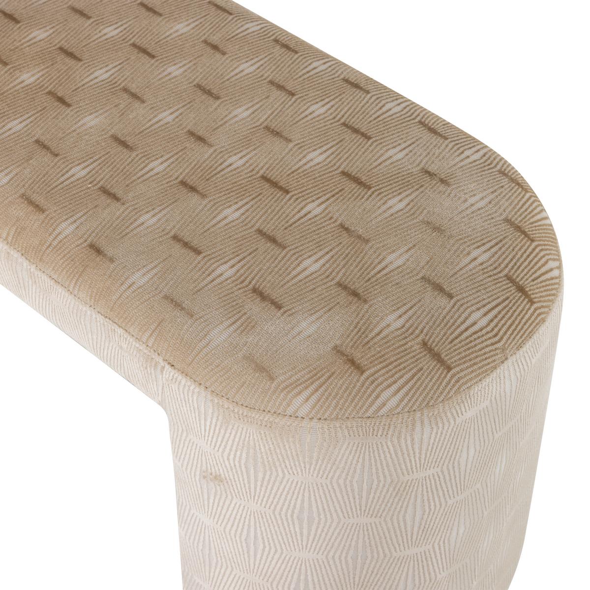 Sitzbank Jacob Braun/Naturfarben B: 130cm - Braun/Naturfarben, MODERN, Textil (130/46/46cm) - Livetastic
