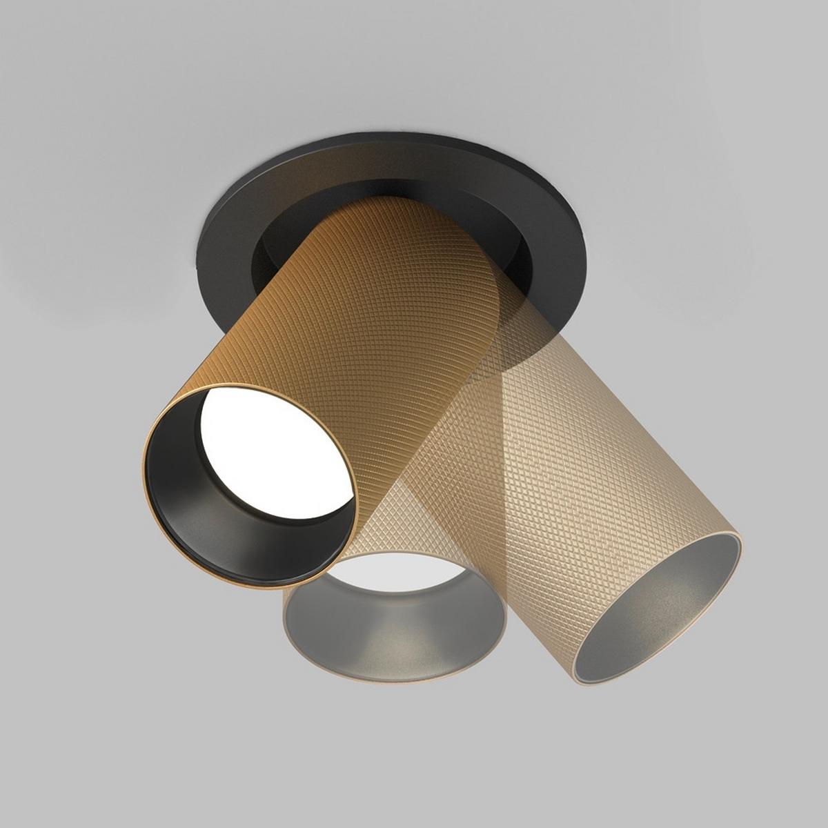 Deckenleuchte Artisan - Goldfarben/Schwarz, MODERN, Metall (5,4/14,1cm) - MAYTONI