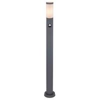 Außenleuchte + Bewegungsmelder Boston 30 Watt Edelstahl - Anthrazit/Opal, Basics, Kunststoff/Metall (12,7/110cm) - Globo