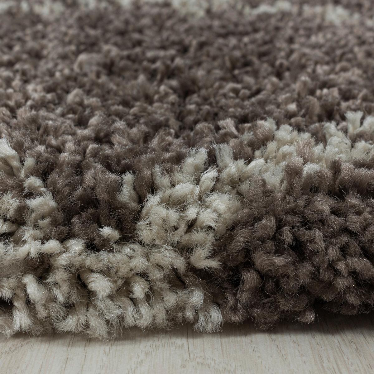 Hochflor Teppich Taupe Alvor 160x230 cm - Taupe, Basics, Textil (160/230cm)