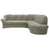 Ecksofa Papenburg Rücken Echt Grau/weiß - Schwarz/Weiß, KONVENTIONELL, Textil (243/180cm) - MID.YOU