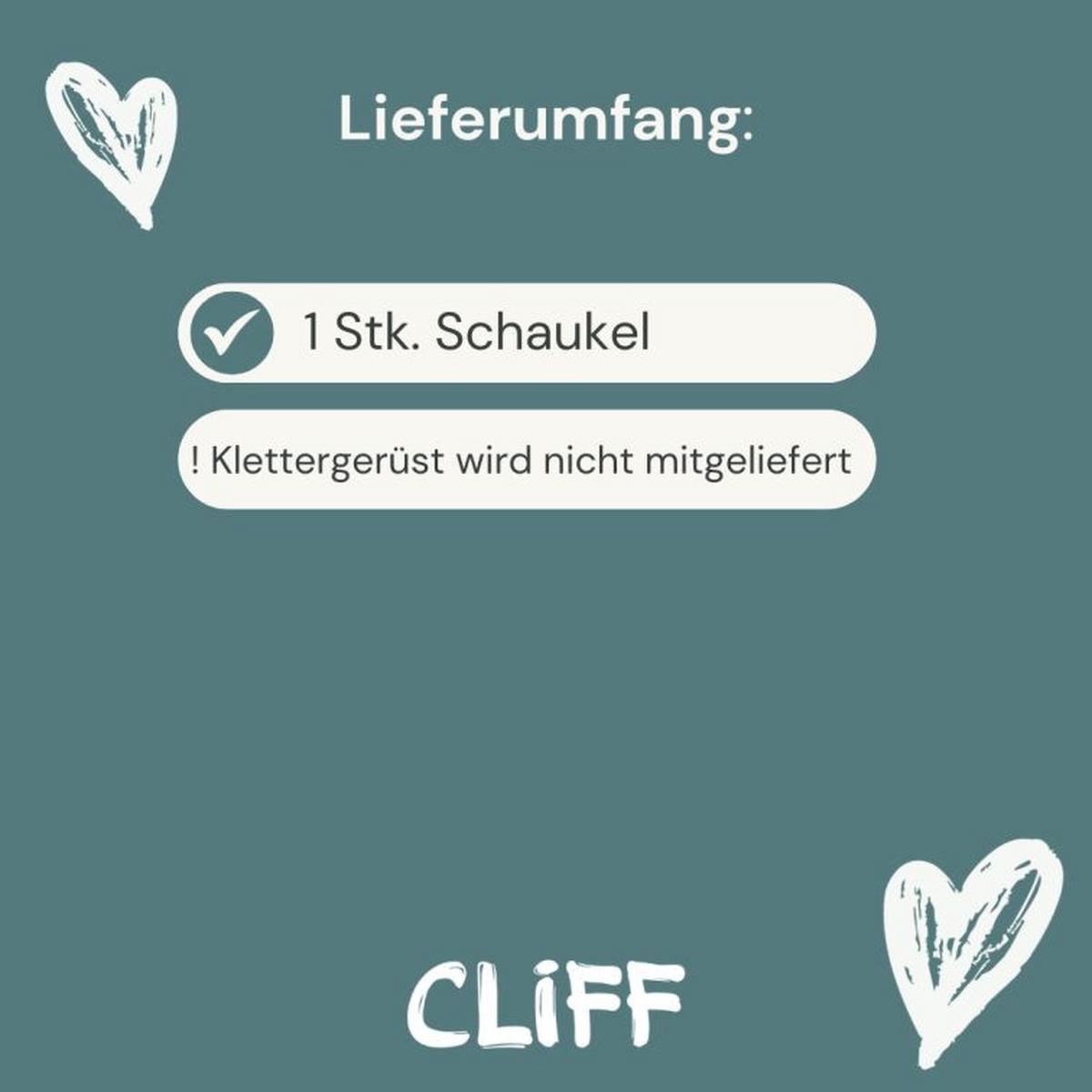 Babyschaukel natur 30x30 cm - Birkefarben, Basics, Holz (30/30/30cm) - CLIFF