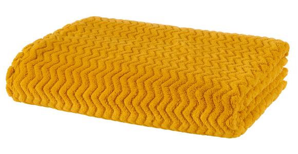 Kuscheldecke Talisha Currygelb 130x170 cm - Currygelb, MODERN, Textil (130/170cm) - Luca Bessoni