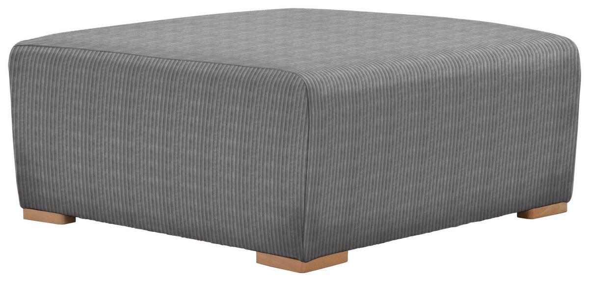 Hocker Vouge Grau Bxhxt: 101x44x92 Cm - Buchefarben/Grau, KONVENTIONELL, Textil (101/44/92cm) - Livetastic