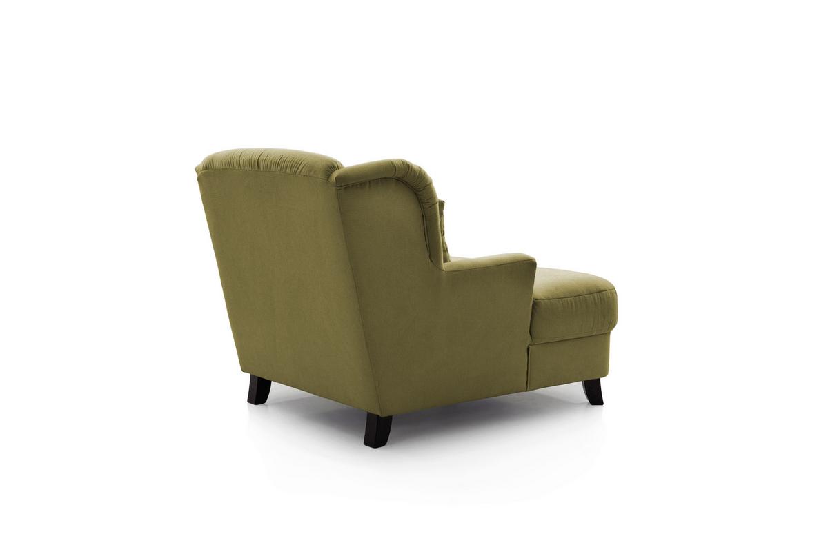 XXXL-Sessel Asado dunkelgrün teilmassiv, B: 109 cm - Dunkelgrün/Dunkelbraun, MODERN, Holzwerkstoff/Textil (109/104/145cm) - Sit & More