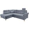 Ecksofa Brizzini Hellblau S: 206x264 Cm - Naturfarben/Hellblau, MODERN, Textil (206/264cm) - Livetastic